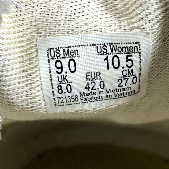 VANS Og Classic Slip-on Lx Barbed Wire Sneakers Black Mens Size 9 Women’s 10.5 - Picture 10 of 13